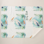 カスタマイズ可能なコウノトリ子供部屋セットベビー人形 シェルパブランケット (正面(横))