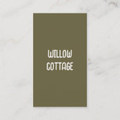 カスタマイズ可能なコテージジャムと保存感謝 名刺 (裏面)