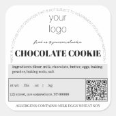 カスタマイズ可能なコテージ法ステッカー スクエアシール (正面)