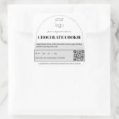 カスタマイズ可能なコテージ法ステッカー スクエアシール (バッグ)