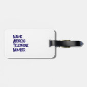 カスタマイズ可能なコロラドライセンスプレートラゲッジタグ ラゲッジタグ (裏面横)