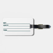 カスタマイズ可能なコロラド州のナンバープレートの荷物のラベル ラゲッジタグ (裏面横)