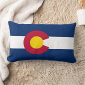 カスタマイズ可能なコロラド州旗のお土産 ランバークッション (ブランケット)