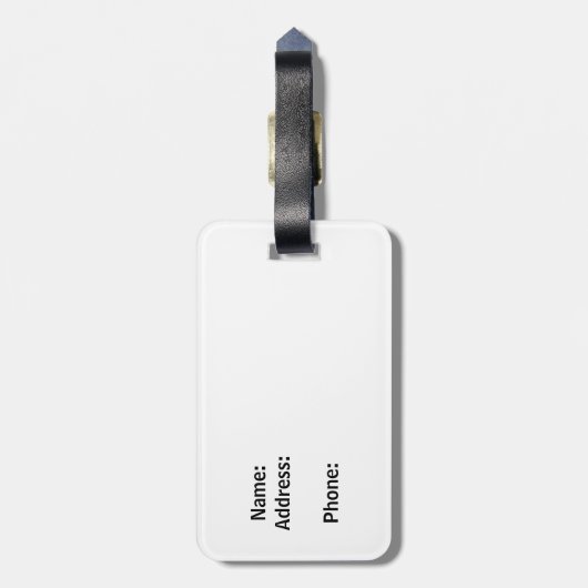 カスタマイズ可能なコロラド州旗ギターラゲージタグ ラゲッジタグ (裏面縦)