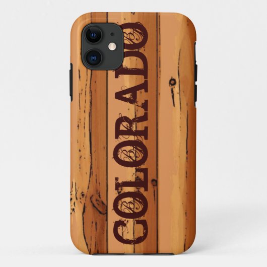 カスタマイズ可能なコロラド木製iphone 5ケース Case-Mate iPhoneケース (裏面)