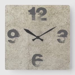 カスタマイズ可能なコンクリート スクエア壁時計