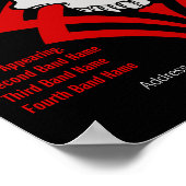 カスタマイズ可能なコンサートポスター ポスター (角)