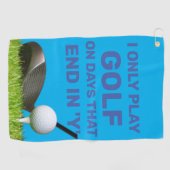 カスタマイズ可能なコースに関する説明の作成 ゴルフタオル (横)