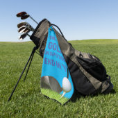 カスタマイズ可能なコースに関する説明の作成 ゴルフタオル (グリーン)