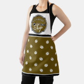 カスタマイズ可能なコーヒーショップのホーム/ビジネスロゴ エプロン (インサイチュ)