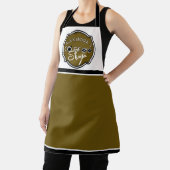 カスタマイズ可能なコーヒーショップのホーム/ビジネスロゴ エプロン (インサイチュ)