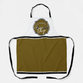 カスタマイズ可能なコーヒーショップのホーム/ビジネスロゴ エプロン (正面)