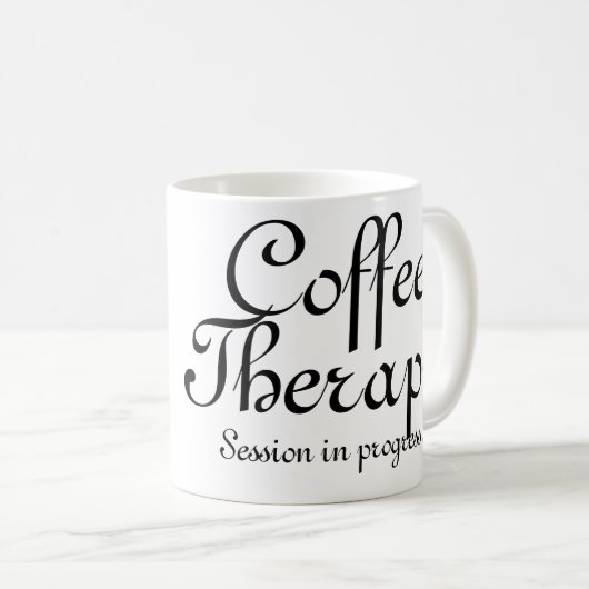カスタマイズ可能なコーヒーセラピーのコーヒー・マグ コーヒーマグカップ (正面右)