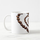 カスタマイズ可能なコーヒーマグ豆の愛！ コーヒーマグカップ (左)