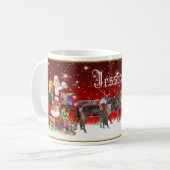 カスタマイズ可能なコーヒー・マグ コーヒーマグカップ (正面左)