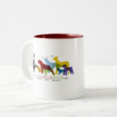 カスタマイズ可能なコーヒー・マグ ツートーンマグカップ (正面左)