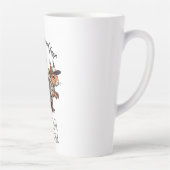 カスタマイズ可能なコーヒーMの可愛いリスイラスト カフェラテマグ (右)