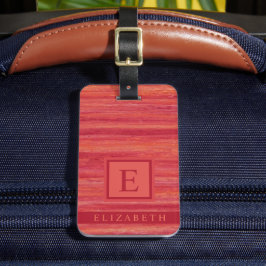 カスタマイズ可能なコーラルピンクレッドオレンジ大理石線 ラゲッジタグ