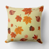 カスタマイズ可能なコーンと紅葉装飾用クッション クッション (正面)