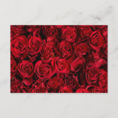 カスタマイズ可能なゴシックバラ返信カード エンクロージャーカード (裏面)
