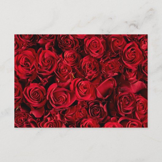 カスタマイズ可能なゴシックバラ返信カード エンクロージャーカード (裏面)