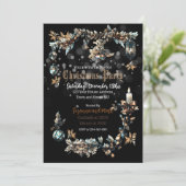 カスタマイズ可能なゴシック様式のクリスマスパーティの招待状 招待状 (スタンド正面)