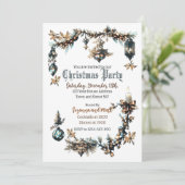 カスタマイズ可能なゴシック様式のクリスマスパーティーの招待状 招待状 (スタンド正面)