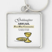 カスタマイズ可能なゴッドドーターファースト・コミュニオンアリス キーホルダー (正面)