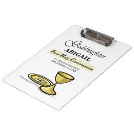 カスタマイズ可能なゴッドドーターファースト・コミュニオンアリス クリップボード