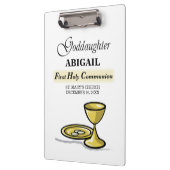 カスタマイズ可能なゴッドドーターファースト・コミュニオンアリス クリップボード (左)