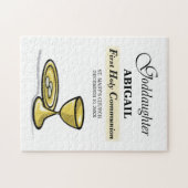 カスタマイズ可能なゴッドドーターファースト・コミュニオンアリス ジグソーパズル (横)