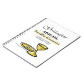 カスタマイズ可能なゴッドドーターファースト・コミュニオンアリス ノートブック (左側)