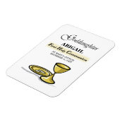 カスタマイズ可能なゴッドドーターファースト・コミュニオンアリス マグネット (左側)