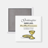 カスタマイズ可能なゴッドドーターファースト・コミュニオンアリス マグネット (正面/裏面)