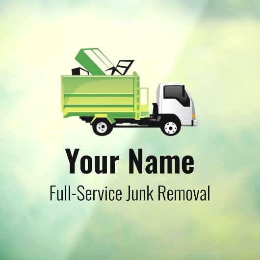 カスタマイズ可能なゴミ処理会社 ウィンドウサイン (シート3)