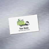 カスタマイズ可能なゴミ処理会社 マグネット名刺 (インサイチュ)