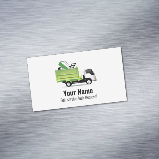 カスタマイズ可能なゴミ処理会社 マグネット名刺 (インサイチュ)