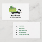 カスタマイズ可能なゴミ処理会社 名刺 (正面/裏面)