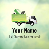カスタマイズ可能なゴミ廃棄物除去会社 ウィンドウサイン (シート3)