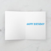 カスタマイズ可能なゴリラ誕生日カード カード (内部)