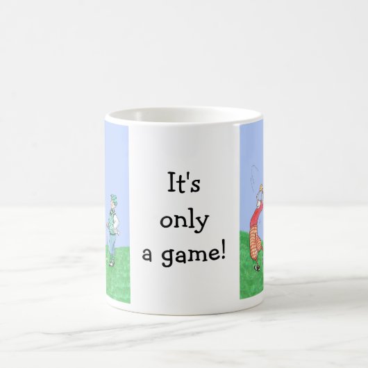 カスタマイズ可能なゴルフコーヒー・マグ コーヒーマグカップ (中央)