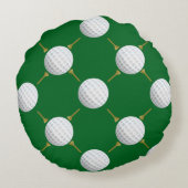 カスタマイズ可能なゴルフボールとグリーン上のティー ラウンドクッション (裏面)