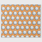 カスタマイズ可能なゴルフ ラッピングペーパー (フラット)