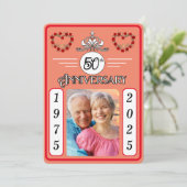 カスタマイズ可能なゴールデンジュビリー50周年記念カード シーズンカード (スタンド正面)