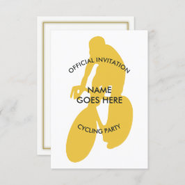 カスタマイズ可能なサイクリングパーティの招待状 招待状