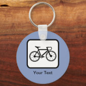 カスタマイズ可能なサイクルリストロゴ キーホルダー (正面)