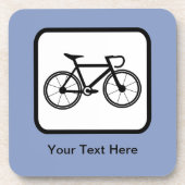 カスタマイズ可能なサイクルリストロゴ コースター (正面)