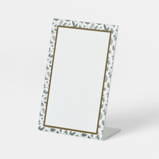 カスタマイズ可能なサインインPine 台座サイン (正面)