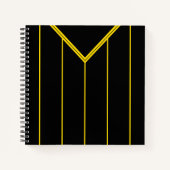 カスタマイズ可能なサッカーサッカージャージーノートブック ノートブック (正面)