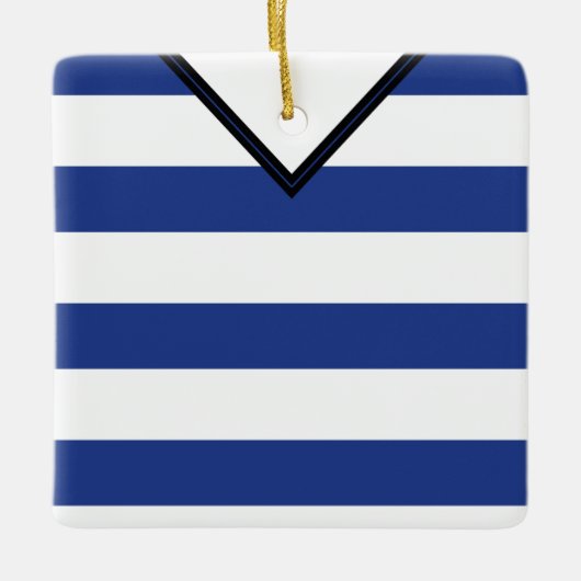 カスタマイズ可能なサッカージャージーテンプレートオーナメント セラミックオーナメント (正面)